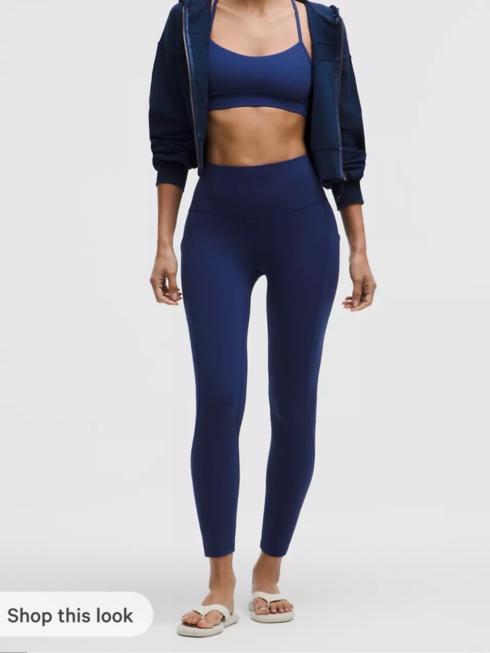 Lulu Lemon Navy High-Waist leggings, Women’s size 2